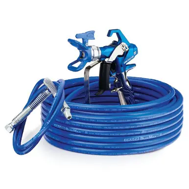 GRACO 17Y046 - Contractor PC Airless Spray Gun, RAC X 517, BlueMax II Airless Hose 1/4 in x 50 ft,
