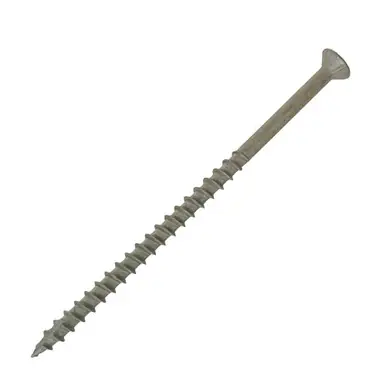 Daggerz ACQDLFLSQ1040TAN - 10 x 4" Deck-Pro Square Flat w/Nibs Deck Screws Tan 1000ct