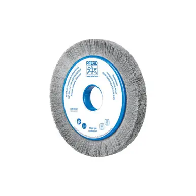 PFERD 83741 10" M-BRAD Composite Whl. Brush, 2" AH Crimped Filament, .022 SiC 320 Grit, 1-1/2" Trim