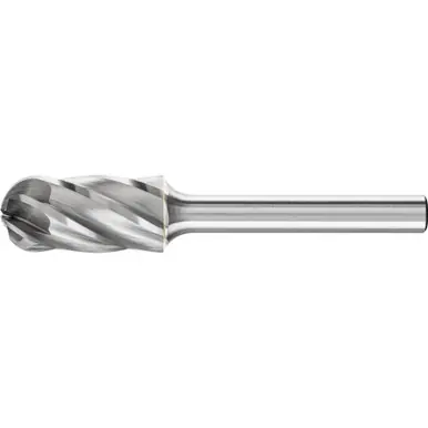 PFERD 24465 Carbide Bur, Cylind. Radius End, ALU/NF Cut 1/2" x 1" x 1/4" Shank