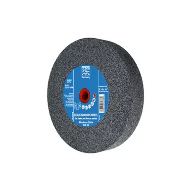 PFERD 61778 12" x 2" Vitrified Bench Wheel 1-1/2" A.H., Aluminum Oxide, 24 Grit