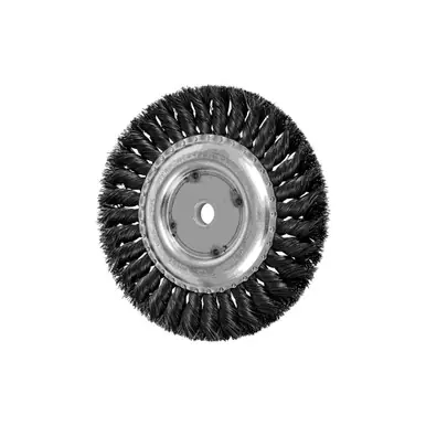 PFERD 81667 6" Standard Twist Knot Wheel .016 CS Wire, 5/8-1/2" A.H. (10pk)