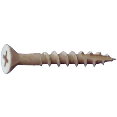 Daggerz ACQDLFLPH08300TAN - 8 x 3" Deck-Pro Phillips Flat w/Nibs Deck Screws Tan 1500ct