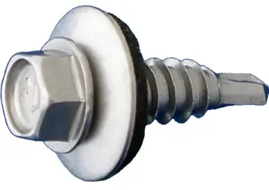 Daggerz NEOSTHSSCT1478 - 1/4 x 7/8" Hex Head w/Bonded Washer 1 Stitch 410SS Dagger-Guard 2500ct
