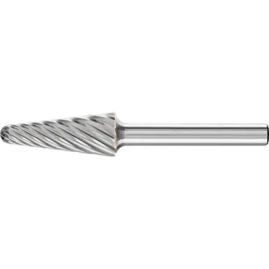 PFERD 25167 Carbide Bur, 14 degree Taper, INOX Cut 1/2" x 1-1/8" x 1/4" Shank