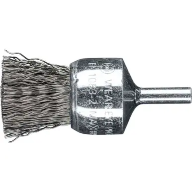 PFERD 764459 1" PSF Crimped End Brush .020 CS Wire, 1/4" Shank (5pk)