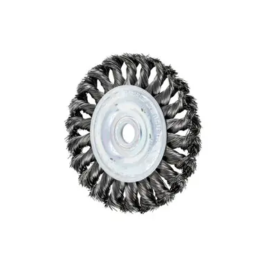 PFERD 81660 4" Standard Twist Knot Wheel .014 CS Wire, 5/8-1/2" A.H. (10pk)