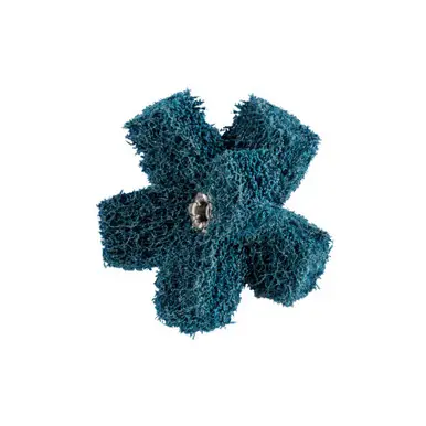PFERD 44213 2" POLINOX Cross Buffs, 8-32 Thd. 2 Layers, Aluminum Oxide, Medium Grade (20pk)
