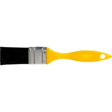 PFERD 89741 1-1/4" Wall Brush Black Polyester Fill Yellow Plastic Handle (20pk)