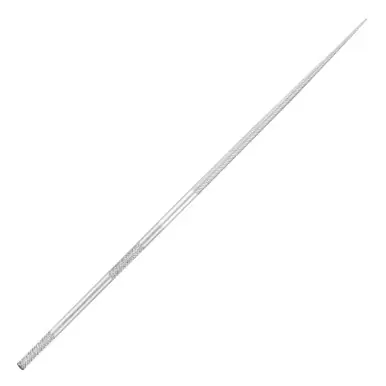 PFERD 12002 5-1/2" Round Needle File Knurled Handle, Cut 0 (12pk)