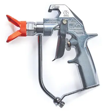 GRACO 235460 - Silver Plus Airless Spray Gun, 2-Finger Trigger, Standard (Non-Reversing), 1/4 NPSM,