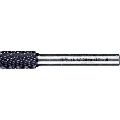 PFERD 27042 HICOAT Bur, Cylind. Plain End, DBL Cut 3/8" x 3/4" x 1/4" Shank