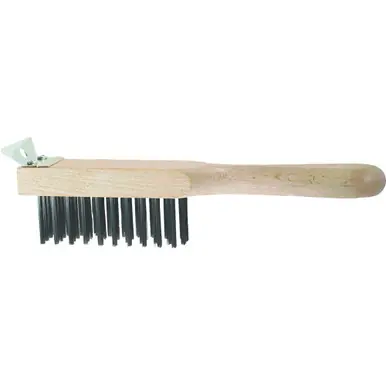 PFERD 85071 Heavy Duty Scratch Brush w/Scraper 4 x 11 Rows, CS Wire (12pk)