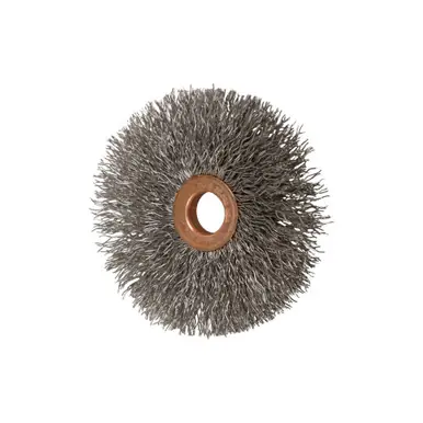 PFERD 81590 3" Tube Center Wire Wheel .014 SS Wire, 1/2-3/8" A.H. (10pk)