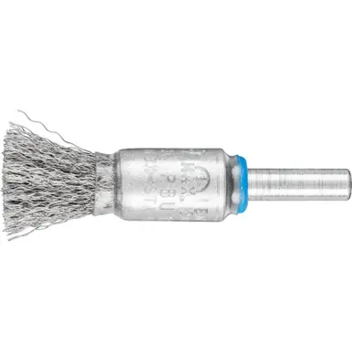 PFERD 83050 1/2" Crimped Wire Coated Cup End Brush .006 SS Wire 1/4" Shank (10pk)