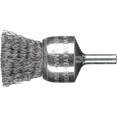 PFERD 764442 1" PSF Crimped End Brush .014 CS Wire, 1/4" Shank (5pk)