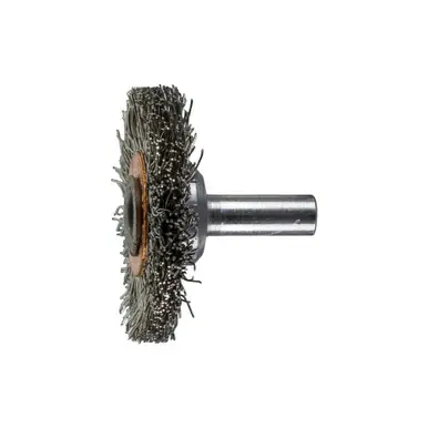 PFERD 82906 1-1/2" Crimped Wire Wheel Brush .012 SS Wire, 1/4" Shank (10pk)