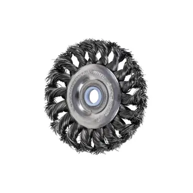 PFERD 81650 3" Standard Twist Knot Wheel .012 CS Wire, 1/2-3/8" A.H. (10pk)