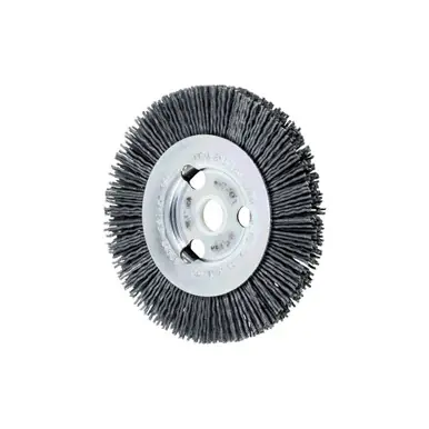 PFERD 83682 4" M-BRAD NFHD Wheel Brush 5/8-1/2" A.H., .035 SiC - 180 Grit (2pk)