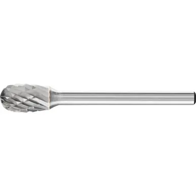 PFERD 23282 Carbide Bur - Oval Shape, DBL Cut 1/4" x 3/8" x 1/8" Shank - SE-51