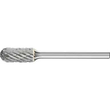 PFERD 23201 Carbide Bur, Cylind. Radius End, SGL Cut 1/4" x 1/2" x 1/8" Shank