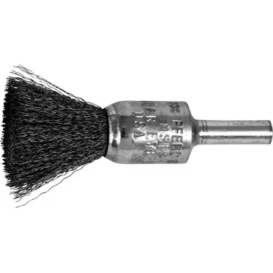 PFERD 82962 1/2" Crimped Wire End Brush .006 CS Wire, 1/4" Shank (10pk)