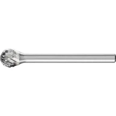 PFERD 23262 Carbide Bur - Ball Shape, DBL Cut 3/16" x 1/8" x 1/8" Shank - SD-53
