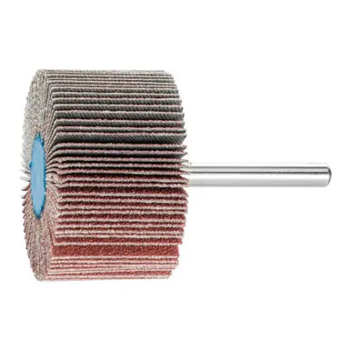 PFERD 45239 2" x 1" Mounted Flap Wheel 1/4" Shank - Aluminum Oxide - 80 Grit (10pk)
