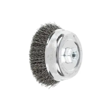 PFERD 82514 5" Crimped Wire Cup Brush .014 CS Wire, 5/8-11 Thread (ext.)