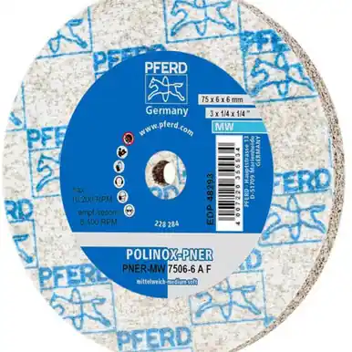 PFERD 48293 3" x 1/4" Unitized Wheel 1/4" A.H., A/O Fine (W) 3AF (5pk)