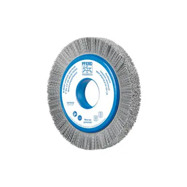 PFERD 83728 - 8" M-BRAD Composite Wheel Brush, 2" AH, .040 SiC 120 Grit, 1-1/4" Trim (10pk)