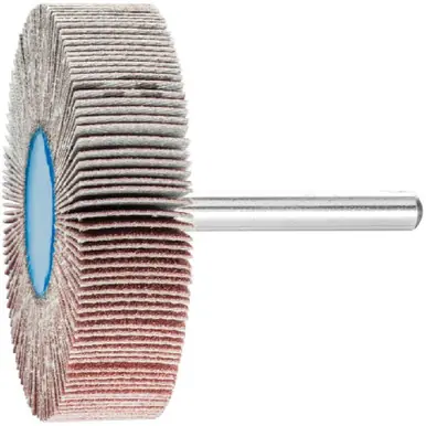 PFERD 45266 2-1/2" x 1/2" Mounted Flap Wheel 1/4" Shank Alum. Oxide 120G (10pk)