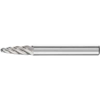 PFERD 24697 Carbide Bur - Tree Shape, INOX Cut 1/4" x 5/8" x 1/4" Shank - SF-1