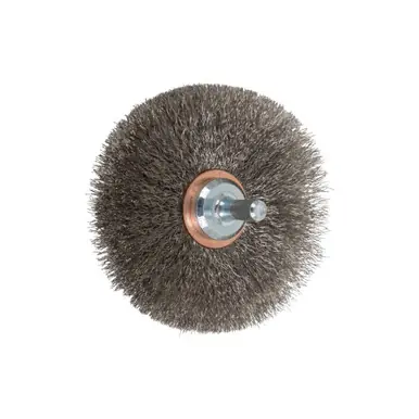 PFERD 82911 3" Crimped Wire Wheel Brush .006 SS Wire, 1/4" Shank (10pk)