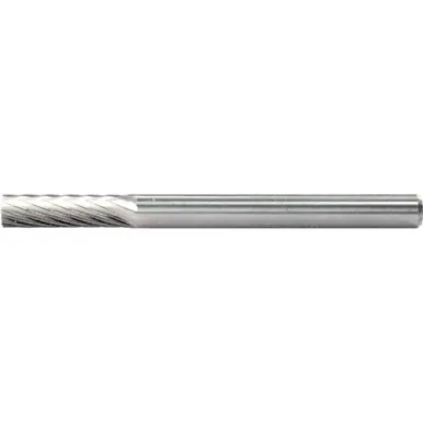 PFERD 23121 Carbide Bur, Cylind. Plain End, SGL Cut 1/8" x 1/2" x 1/8" Shank