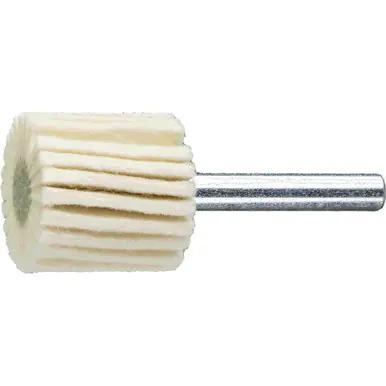 PFERD 48543 1" Mounted Felt Flap Wheel, 1" Thick 1/4" Shank, Hard Grade (5pk)