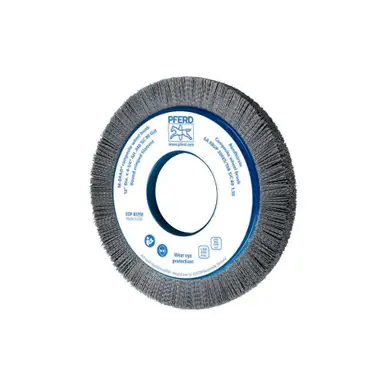 PFERD 83750 12" M-BRAD Composite Whl. Brush, 4-1/4" AH Crimped Filament, .040 SiC 80 Grit, 1-1/2"