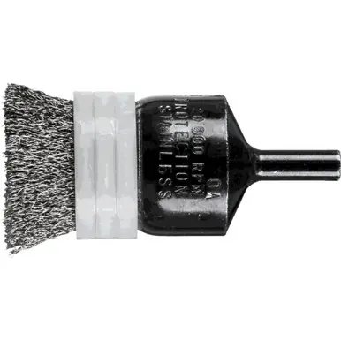 PFERD 83030 1" Banded Crimped Wire End Brush .006 SS Wire, 1/4" Shank (10pk)