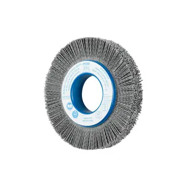 PFERD 83722 6" M-BRAD Composite Whl. Brush, 2" AH Crimped Filament, .040 SiC 120 Grit