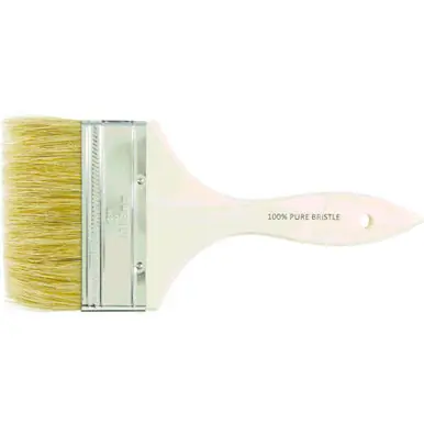 PFERD 89701 4" Chip Brush, White Bristle 1-3/4" Trim, Wood Handle (12pk)