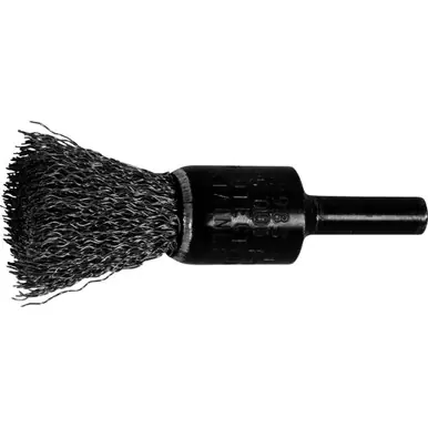 PFERD 82983 1/2" Crimped Wire End Brush .010 SS Wire, 1/4" Shank (10pk)