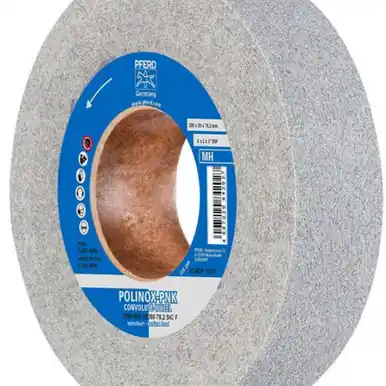 PFERD 48218 8" x 2" Convolute Wheel 3" A.H. - SiC Fine (MH) 8SF