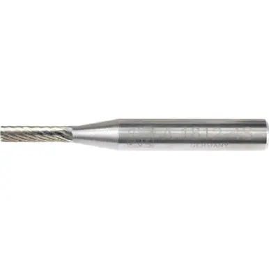 PFERD 24001 Carbide Bur, Cylind. Plain End, SGL Cut 1/8" x 1/2" x 1/4" Shank