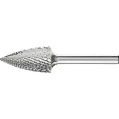 PFERD 24833 Carbide Bur, Tree Shape Pointed, DIA Cut 5/8" x 1" x 1/4" Shank