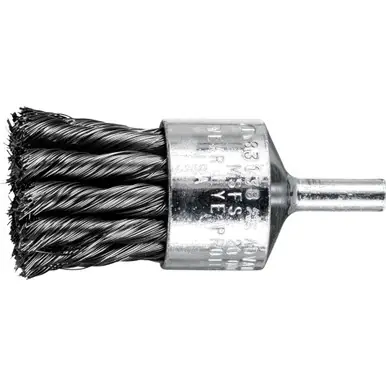 PFERD 83138 1" Knot Wire End Brush Straight Cup .010 CS Wire 1/4" Shank (10pk)
