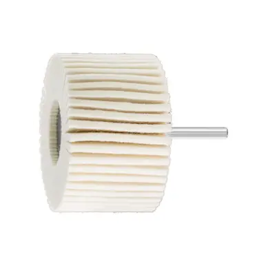 PFERD 48552 3" Mounted Felt Flap Wheel, 2" Thick 1/4" Shank, Soft Grade (5pk)