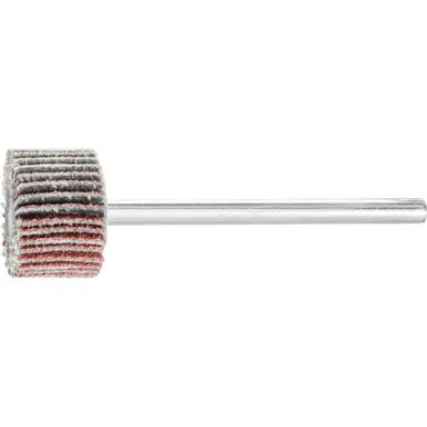 PFERD 45092 5/8" x 3/8" Mini Mounted Flap Wheel 1/8" Shank, Aluminum Oxide 80 Grit (10pk)