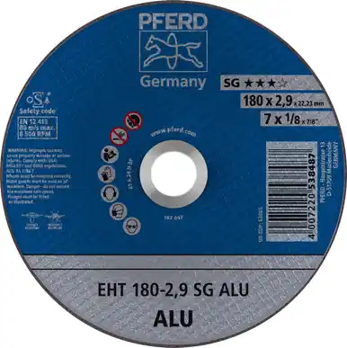 PFERD 63605 7" x 1/8" Cut-Off Wheel 7/8" AH A30N SG-ALU For Alum. Type 1 (25pk)