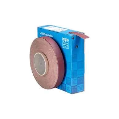 PFERD 47121 1" Shop Roll, Resin/Resin Heavy Duty 50 Yard Roll, Aluminum Oxide, 180 Grit