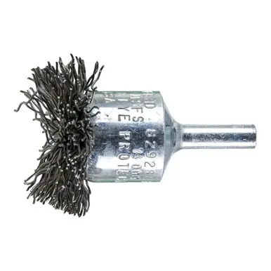 PFERD 82928 1-1/2" Circular Mounted End Brush .020 CS Wire, 1/4" Shank (10pk)